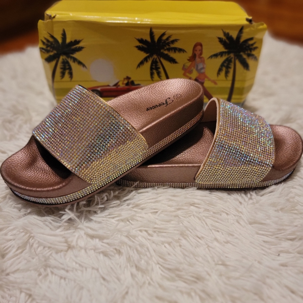 5.5 rhinestone slides